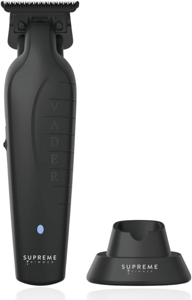 Supreme Trimmer Vader ST3778 – Professional Cordless Barber Liner | 210 Min Runtime, 7000 RPM Motor, Zero Gap DLC T-Blade, USB-C Fast Charging | Beard, Hair & Body