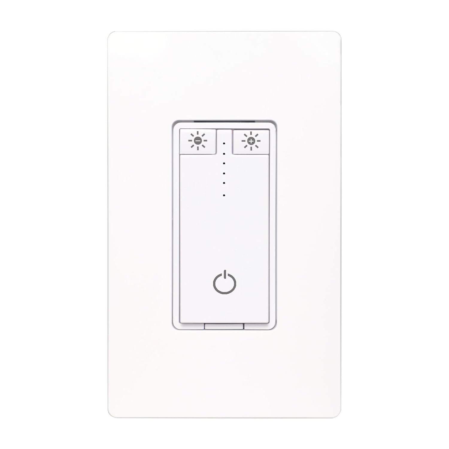 Smart Dimmer Switch, Dimmable with Energy Monitoring, Compatible with Alexa and Google Home, 2.4GHz WiFi Switches for LED Lights/CFL Light Bulbs Neutral Wire Required, Single Pole, ETL & FCC