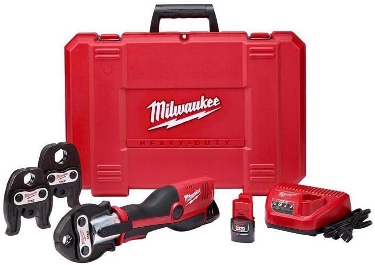 Milwaukee 2473-22 M12 Force Logic Press tool 1/2″ – 1″ Kit