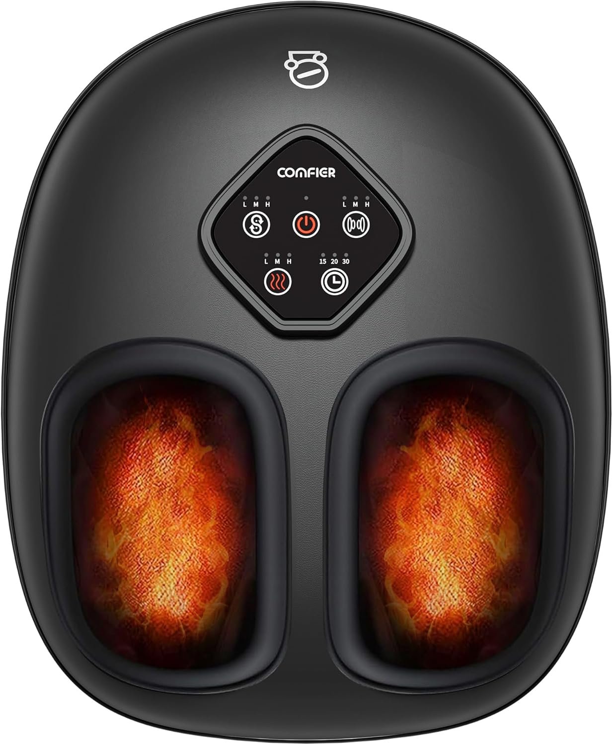 COMFIER 2025 Shiatsu Foot Massager with Heat,Compression,Kneading &Rolling,Foot Massager for Neuropathy,Plantar Fasciitis,Upgraded for Larger Feet Machine(Size 15),Home or Office, Christmas Gifts