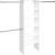 ClosetMaid SuiteSymphony Wood Closet Organizer Starter Kit Tower and 3 Hang Rods, Shelves, Adjustable, Fits Spaces 5 – 10 ft. Wide, Pure White, 25″