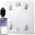 FITINDEX Smart Scale for Body Weight, Scale with BMI, Body Fat, Muscle Mass, Bluetooth,13 Body Composition Analyzer, Sync APP, Digital Bathroom, 400lb, White
