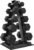 Fitvids Rubber Coated Hex Dumbbell Weight Set and Storage Rack, 100LB Set, 150LB Set, 200LB Set or 550LB Set, 5-20 lbs Pairs, 5-25 lbs Pairs, 10-30 lbs Pairs or 5-50 lbs Pairs