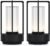 Portable Metal Table Lamp for Indoor/Outdoor ,Rechargeable Cordless LED Lamp, 3-Colour Infinitely Dimming Battery Powered Small Desk Lamp, Restaurant/Bedroom/Bar/Coffee/Camping Light (Black Set of 2)