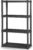 Sterilite 4 Shelf Unit, Heavy-Duty Shelving Storage and Utility Rack – Standing Plastic Organizer Shelves for Kitchen, Bathroom, and Garage