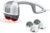 Homedics Back Massager – Heated Automatic Percussion Back, Body and Neck Massager with Dual Pivoting Heads, Interchangeable Nodes, for Shoulders, Legs and Feet, White