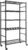 Storage Shelves Organizer – 5 Tier Metal Shelf Organizer with Metal Wheels and Adjustable Leveling Feet, Heavy Duty Garage Shelving for Kitchen, Pantry and Closet, 33.1″x12.6″x73.5″, Black