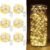 6 Pack Fairy Lights Battery Operated 7ft 20 LED Mini String Lights Twinkle Lights Silver Wire Firefly Starry Moon Lights for Mason Jars Wedding Party Christmas Centerpiece Table Decorations,Warm White