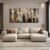 CHUDANHAO Graffiti Line Artwork Brown Picture Wall Decor Black Abstract Wall Art for Living Room Hotel Office Wall Hanging Decor 29″x58″ Large Size