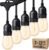 Svater Outdoor String Lights 150FT, E26 Socket, 48pcs S14 Shatterpoof Bulbs, 1 Watt Dimmable 2700K Warm White, IP65 Waterproof Commercial Grade Patio Lights（3 Pack X 50FT）