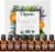 Cliganic Organic Aromatherapy Essential Oils Gift Set (Top 8), 100% Pure – Peppermint, Lavender, Eucalyptus, Tea Tree, Lemongrass, Rosemary, Frankincense & Orange